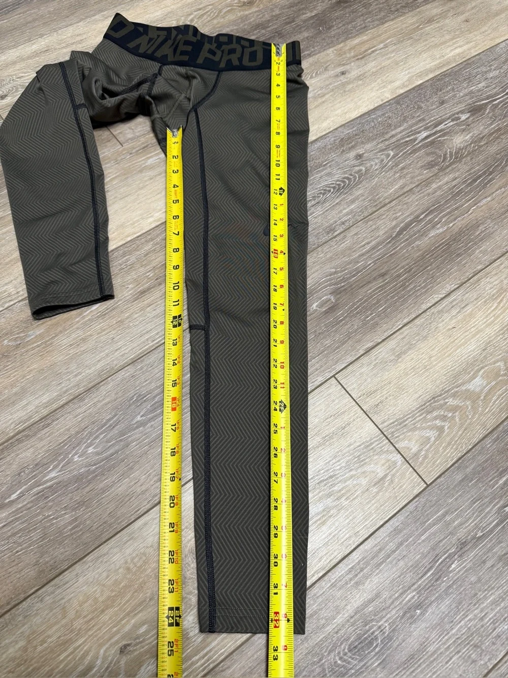 Nike Men's Olive/Black Pro Compression Tights